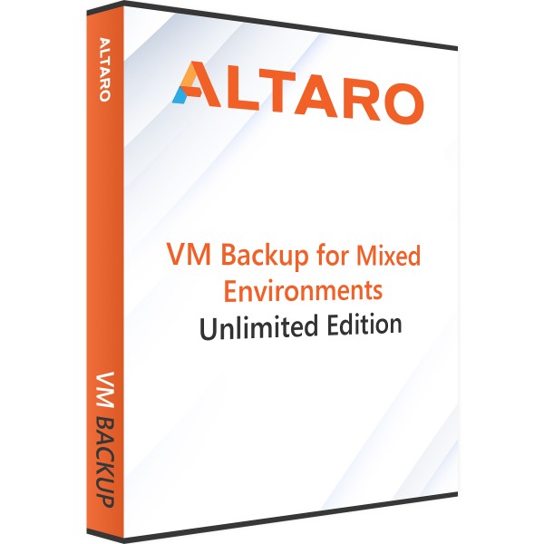 Altaro VM Backup pro smíšená prostředí (Hyper-V a VMware) - neomezená verze