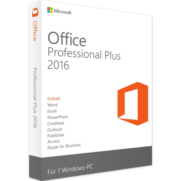Microsoft Office 2016 Professional Plus | pro Windows 1 - 5 zařízení