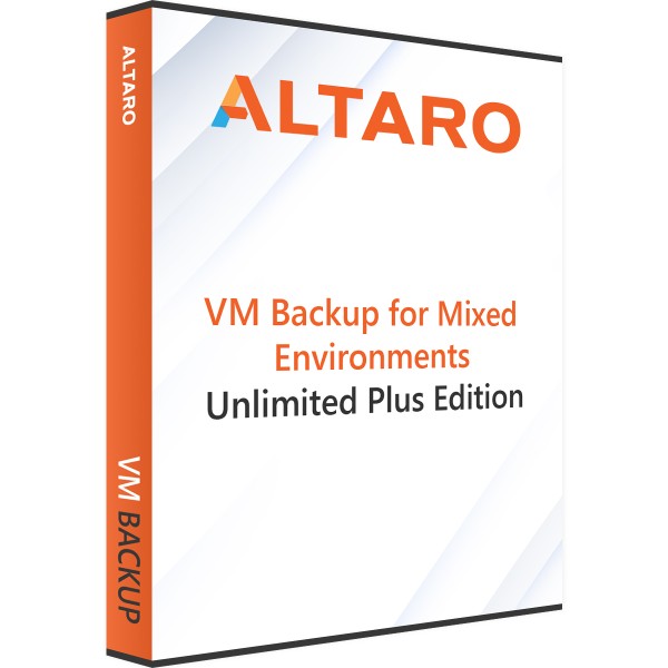 Altaro VM Backup pro smíšená prostředí (Hyper-V a VMware) - Unlimited Plus Edition