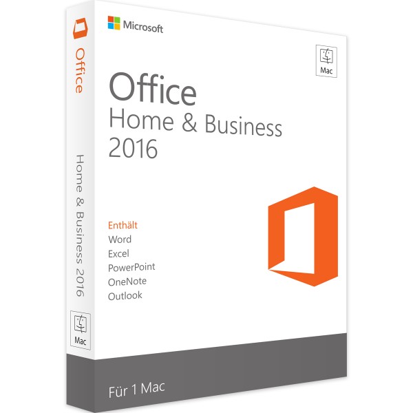 Microsoft Office 2016 Home and Business | pro Mac | Maloobchodní prodej